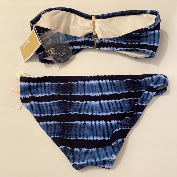 Michael kors blue tie dye bikini swimsuit S NWT - Picture 3 of 3